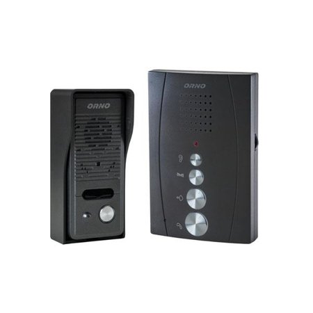 Sistem de interfon pentru o singură familie, handset-free, ELUVIO, negru, OR-DOM-RE-914/B, Orno